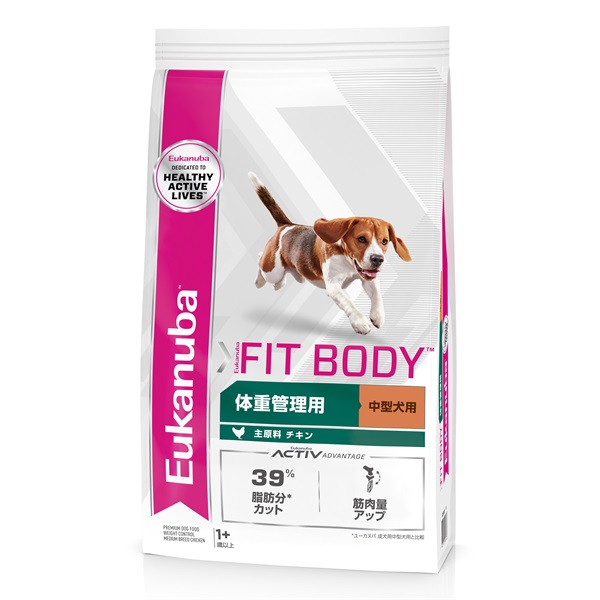 ミディアム　フィットボディ　1歳以上　成犬用　中型犬用　体重管理(7.5kg)
