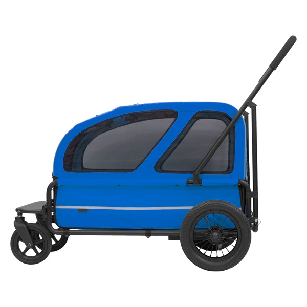 CARRIAGE　ルーフ+キャリーセット　ペットカート（耐荷重～約55kg）(ロイヤルブルー)