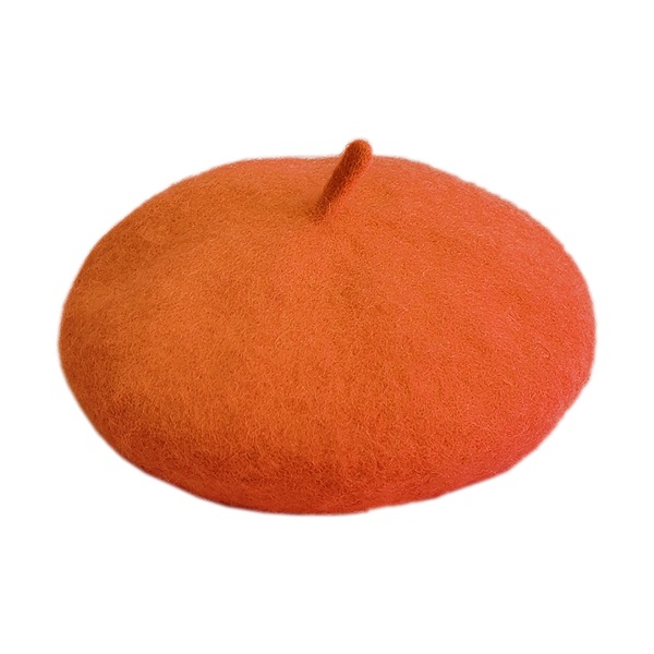 ペット用ベレー帽(オレンジ)