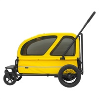 CARRIAGE　ルーフ+キャリーセット　ペットカート（耐荷重～約55kg）(スマイルイエロー)