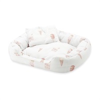 CAT＆DOG アイス柄COOLベッドSサイズ(ブルー)