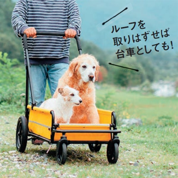 CARRIAGE ルーフ+キャリーセット ペットカート（耐荷重～約55kg） | 商品詳細 | いぬ・ねこのきもちSTORE（公式通販）