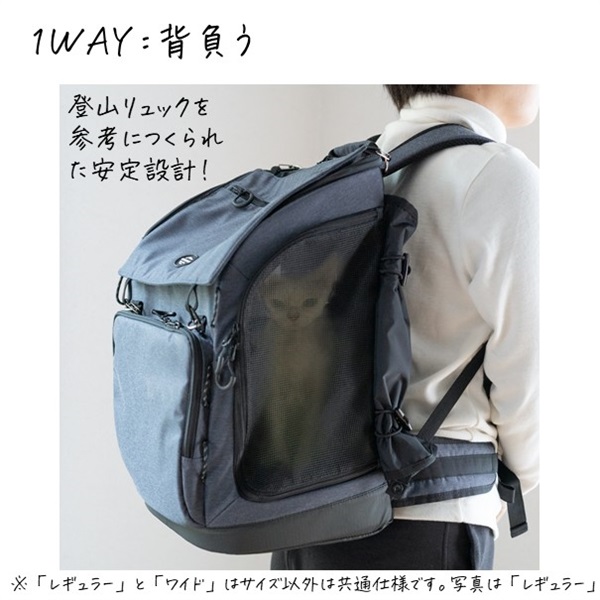 ３WAY バックパック キャリー ワイド ※リニューアル品 犬,いぬ,dog,猫